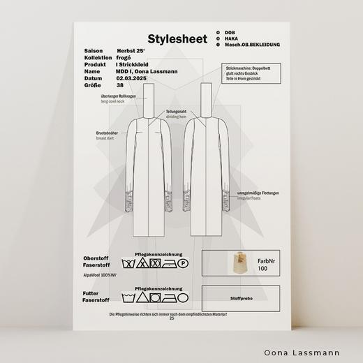 Technische Zeichnung Modedesign