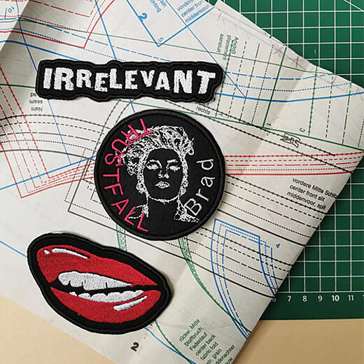 pink fan patches