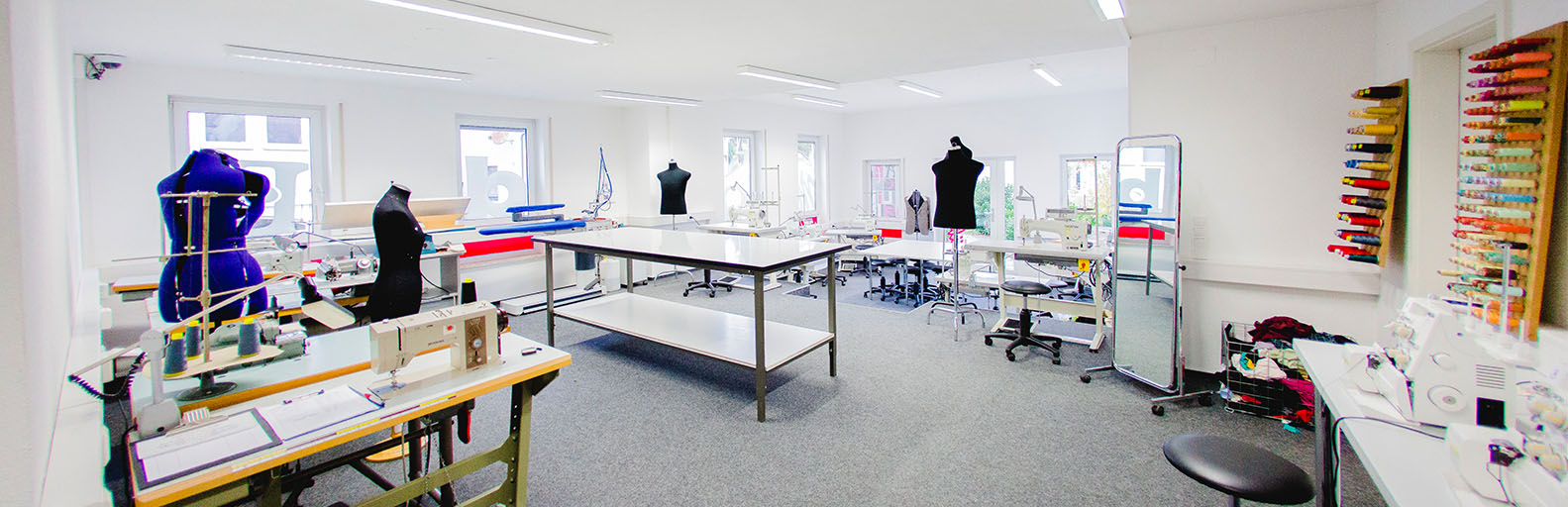 Unterrichtsraum der Modefachschule Sigmaringen